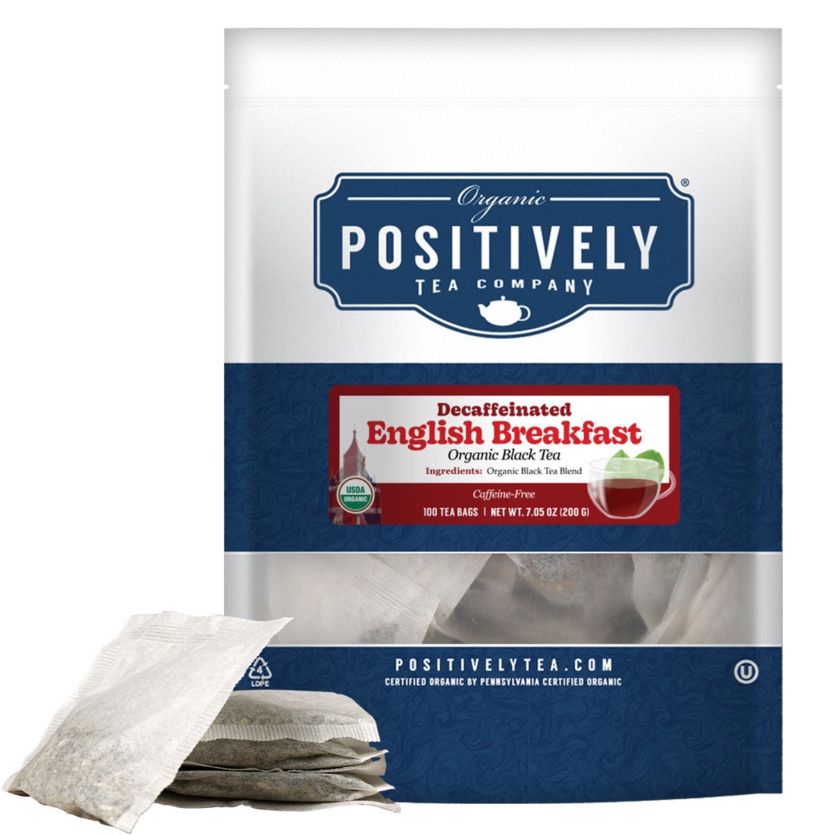 Organic Decaf English Breakfast - Tea Bags