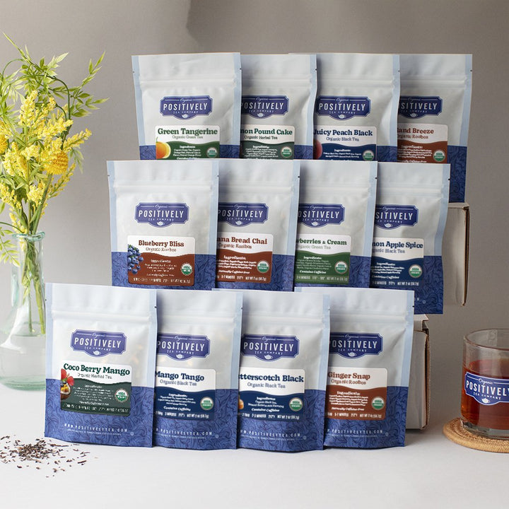 Organic Flavored Tea & Tisane Flight - Loose Leaf Tea Sampler