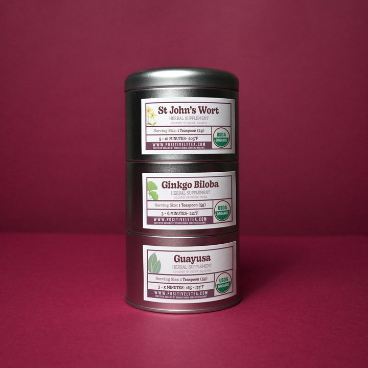 Organic Positively Botanical Tin Trio - Feeling Focused