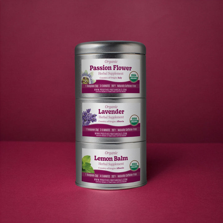 Organic Positively Botanical Tin Trio - Positively Relaxed