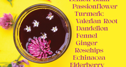 Caffeine-Free Tea with list of possible herbal ingredients