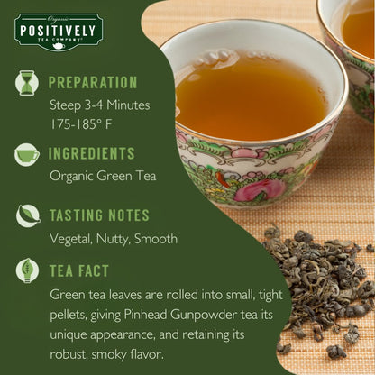 Organic Pinhead Gunpowder - Loose Leaf Tea