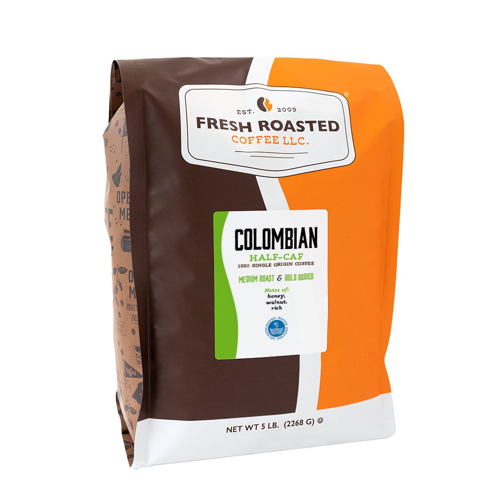 Colombian Water-Processed Half Caf - Roasted Coffee