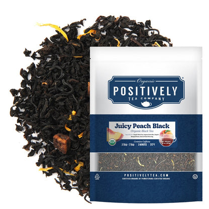 Organic Juicy Peach Black - Loose Leaf Tea