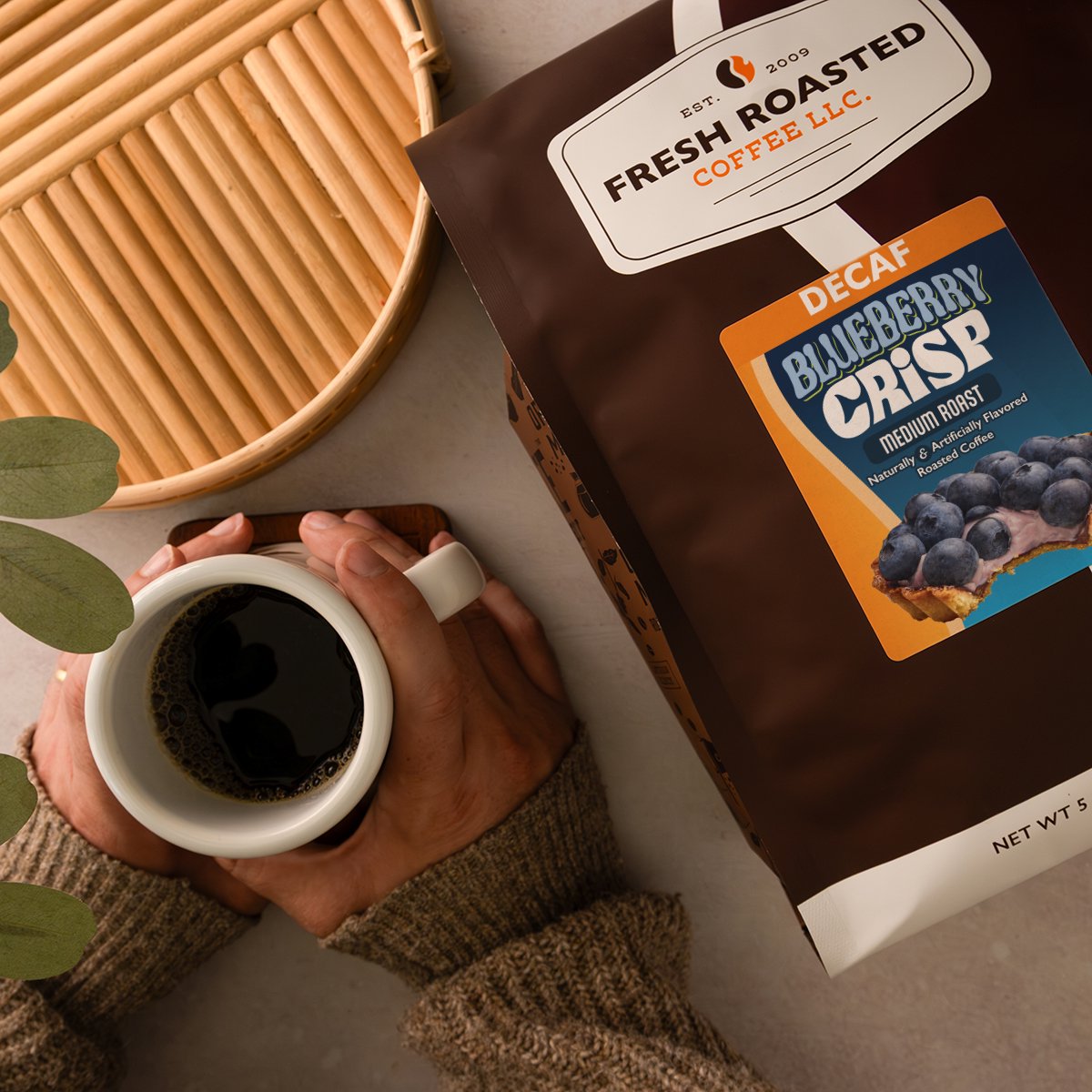 Decaf Blueberry Crisp - Flavored Roasted Coffee