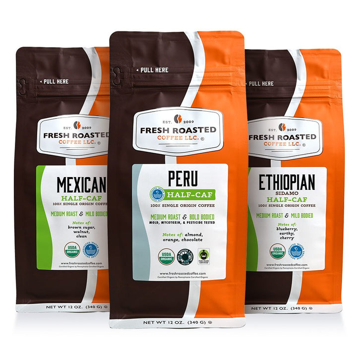 Half Caf, Full Flavor (Organic) - Roasted Coffee Bundle