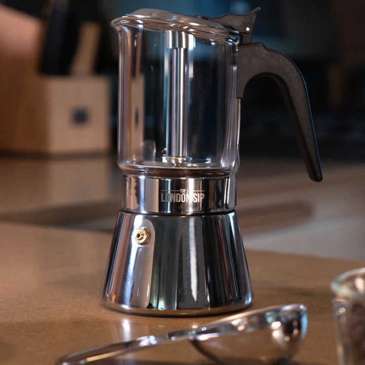 London Sip® Glass Top Espresso Maker