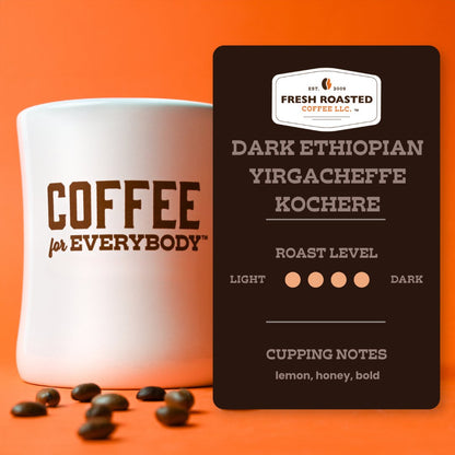 Dark Ethiopian Yirgacheffe Kochere - Roasted Coffee