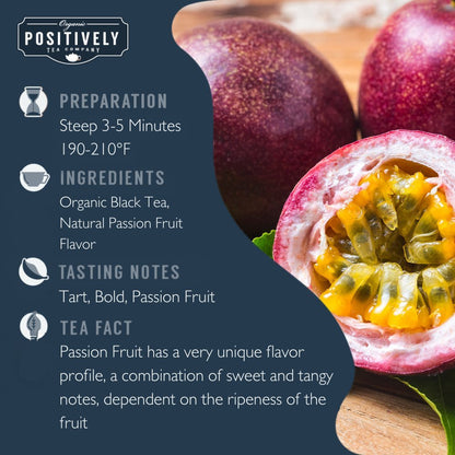 Organic Passionfruit Black Tea - Tea Bags