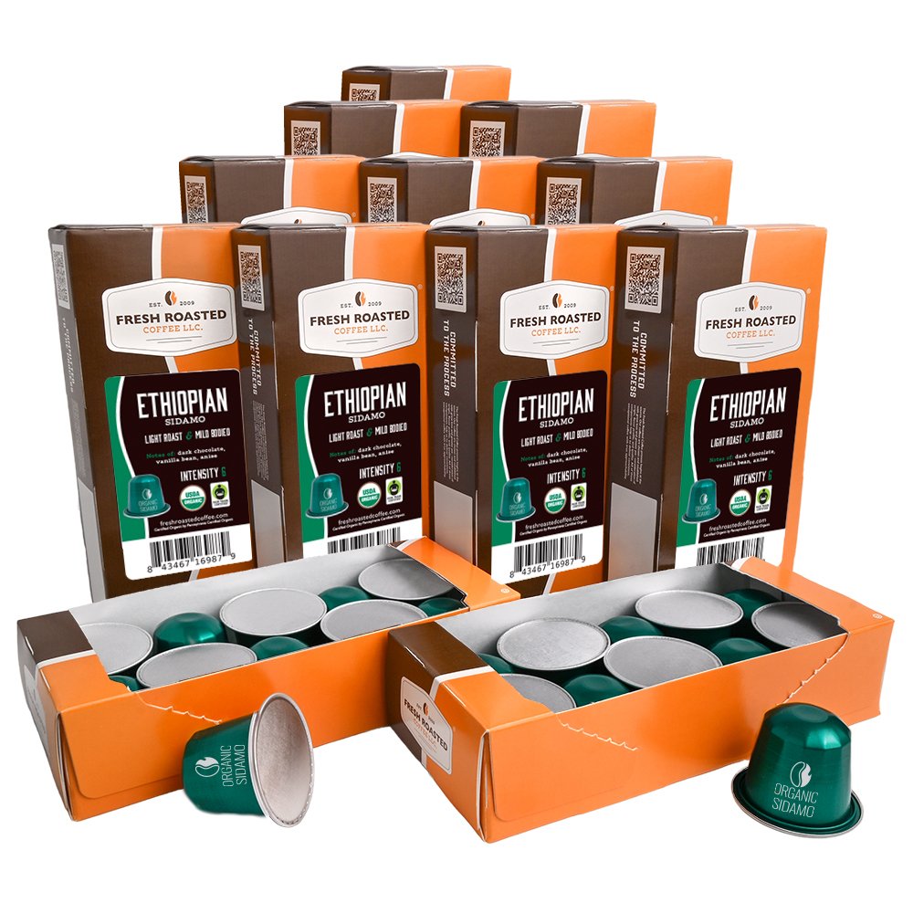 Organic Fair Trade Ethiopian Sidamo - Espresso Capsules