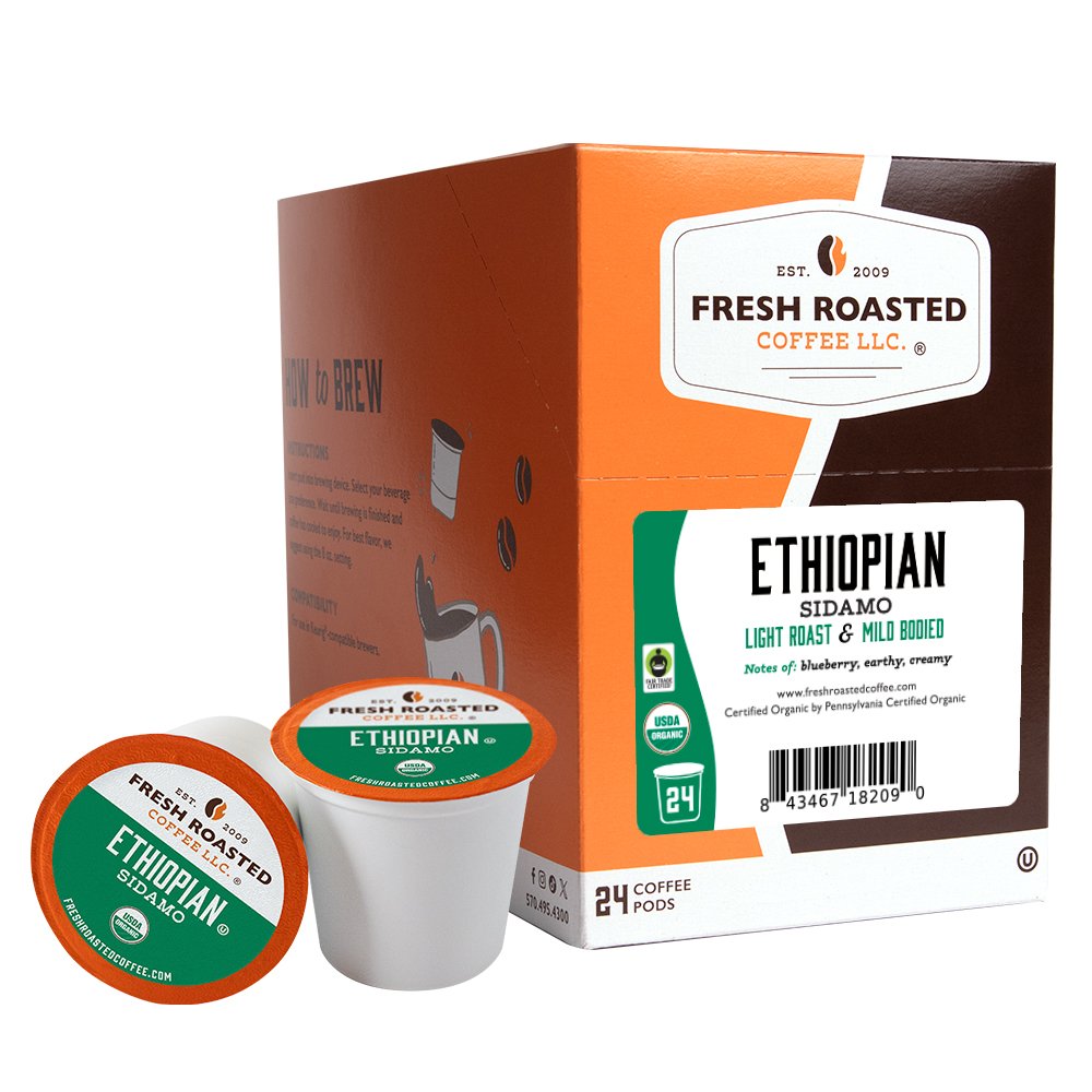 Organic Fair Trade Ethiopian Sidamo - Classic Coffee Pods