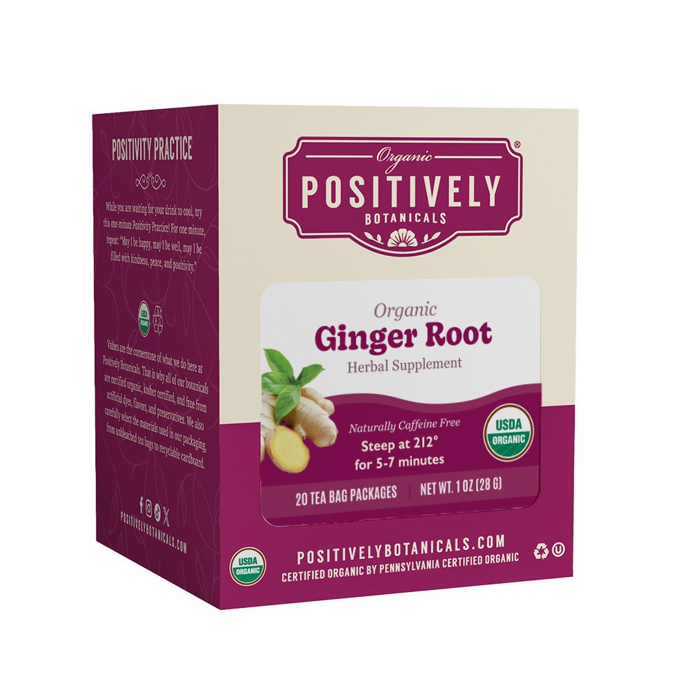 Organic Ginger Root - Botanical Tea Bags