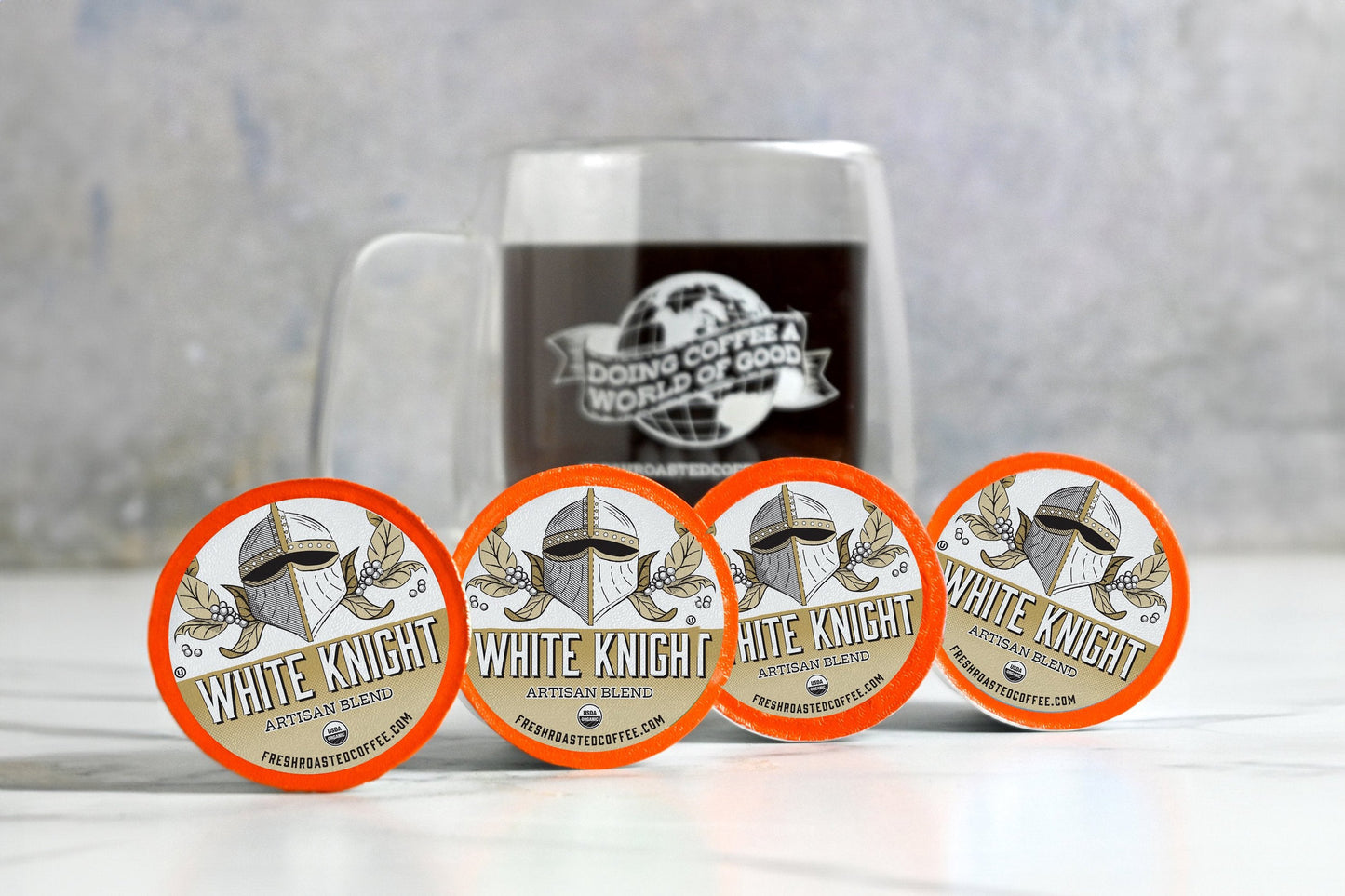 Organic White Knight - Classic Coffee Pods