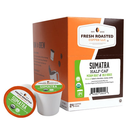 Organic Sumatra Water-Processed Half Caf - Classic Coffee Pods