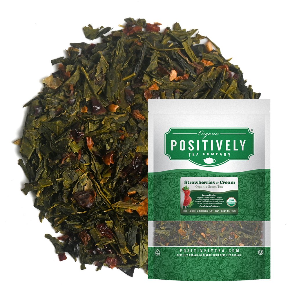 Organic Strawberries and Cream - Loose Leaf Tea