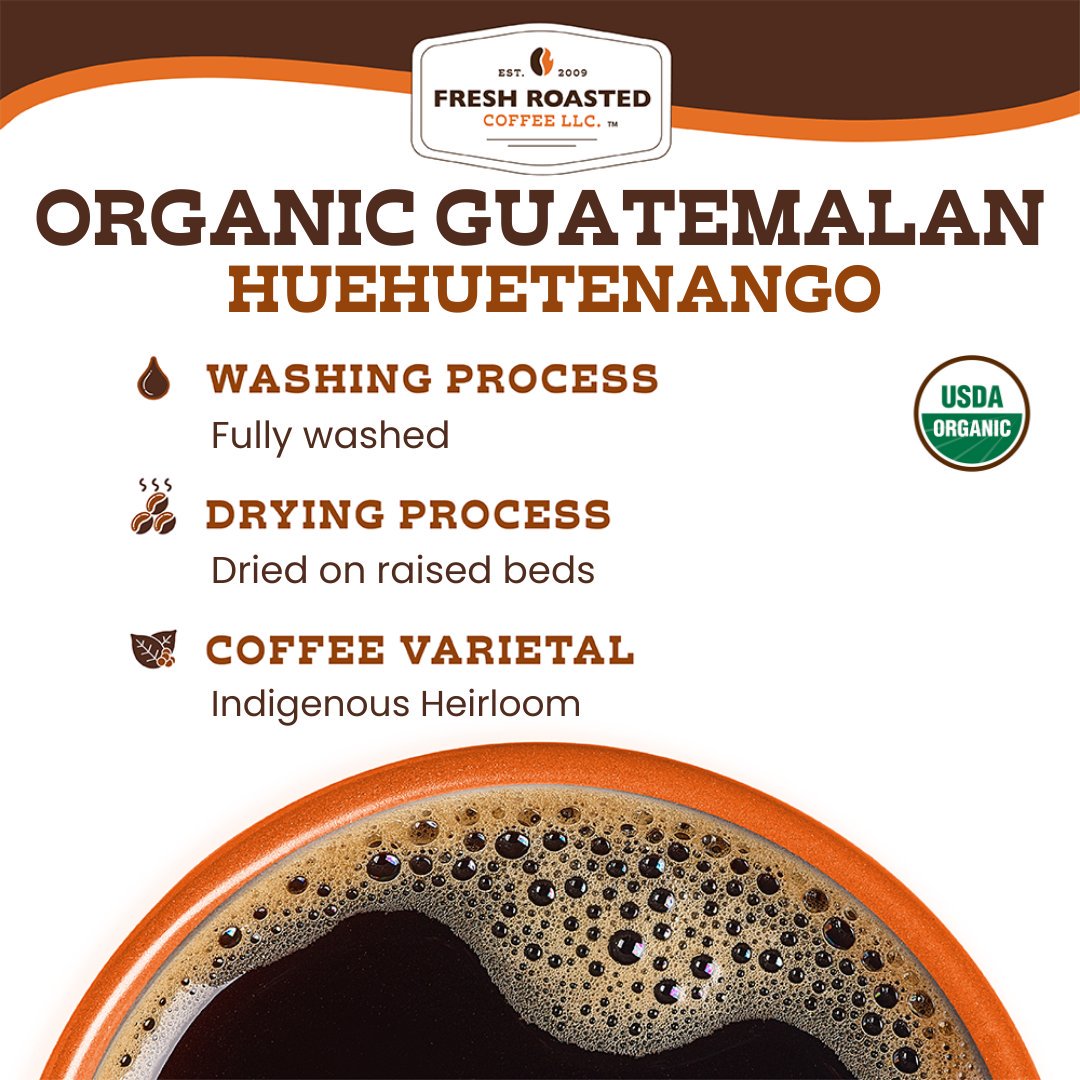 Organic Guatemalan Huehuetenango - Roasted Coffee