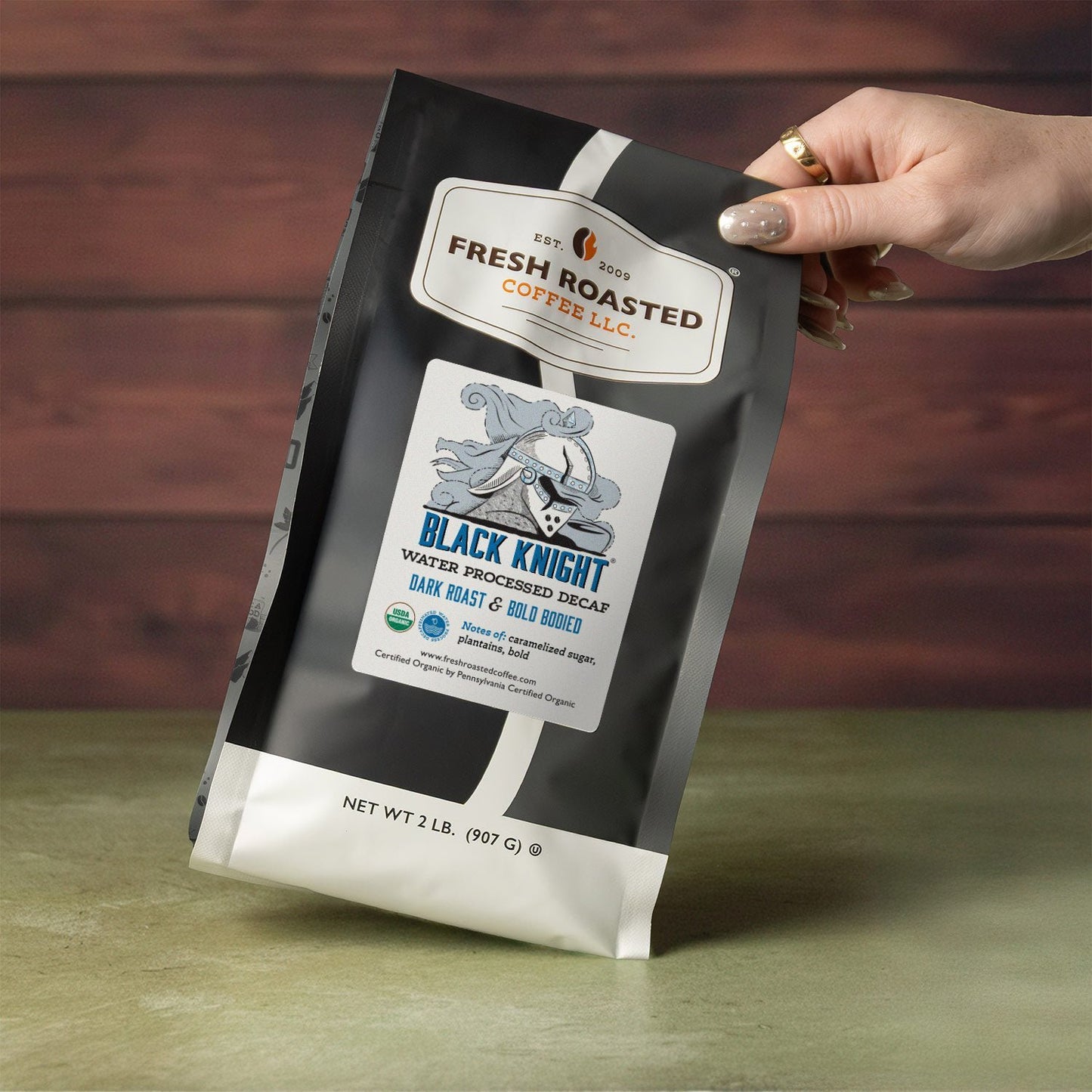 Organic Black Knight Water-Processed Decaf - Roasted Coffee