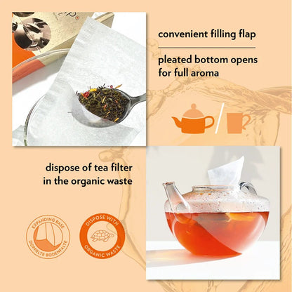 Finum® Tea Filter Bags - 100 CT Large