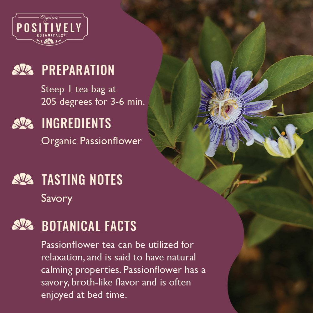Organic Passion Flower - Botanical Tea Bags