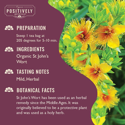 Organic St John's Wort - Botanical Tea Bags