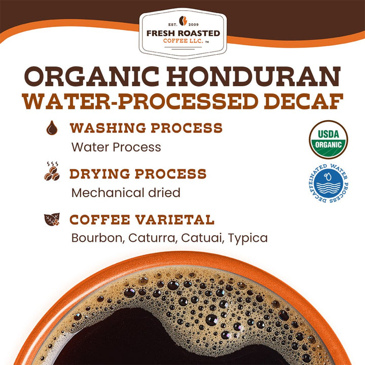 Organic Honduran Water-Processed Decaf - Roasted Coffee