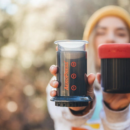 Aeropress Go + Organic Single-Origin Medium Roast Six-Pack - Coffee Gift Set