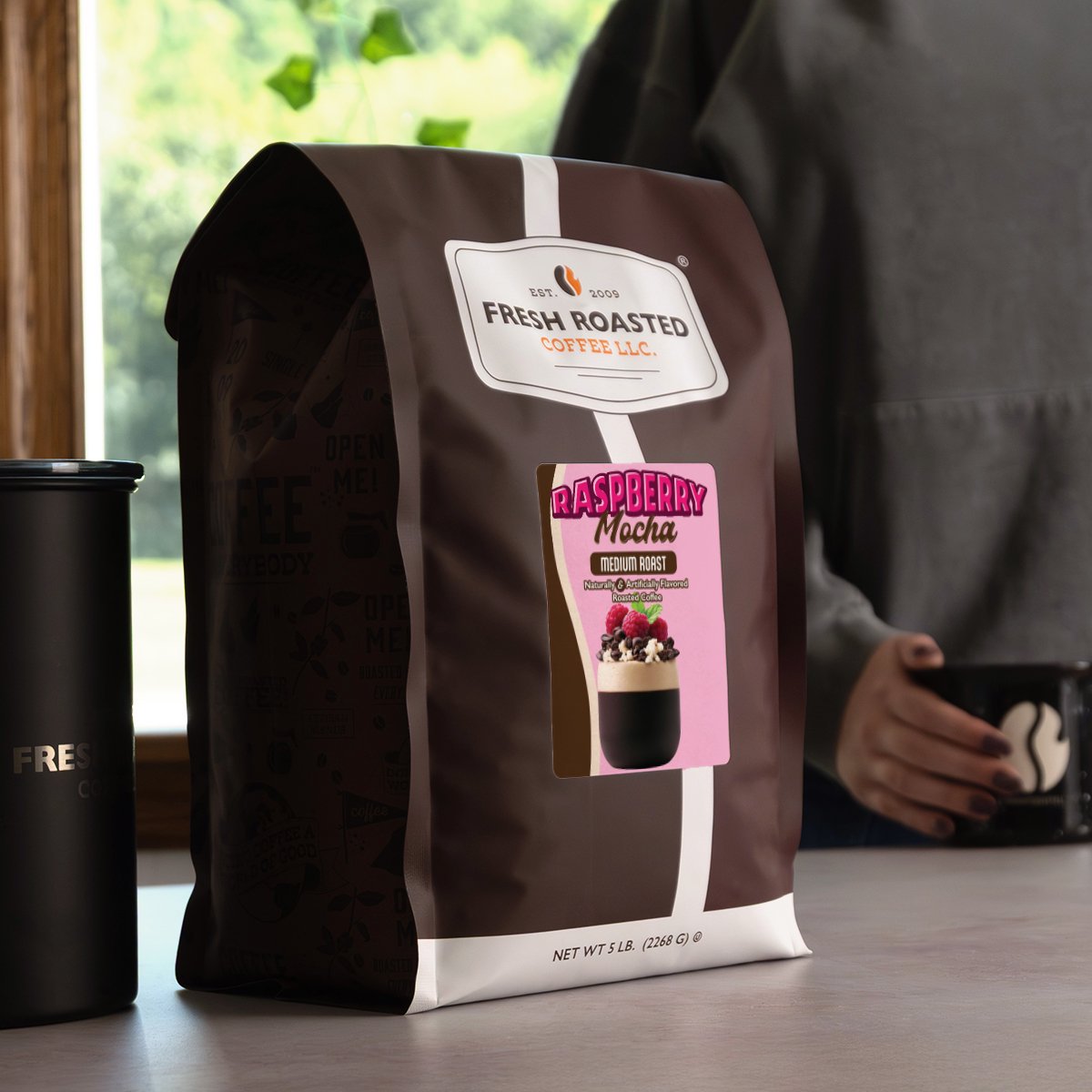 Raspberry Mocha - Flavored Roasted Coffee