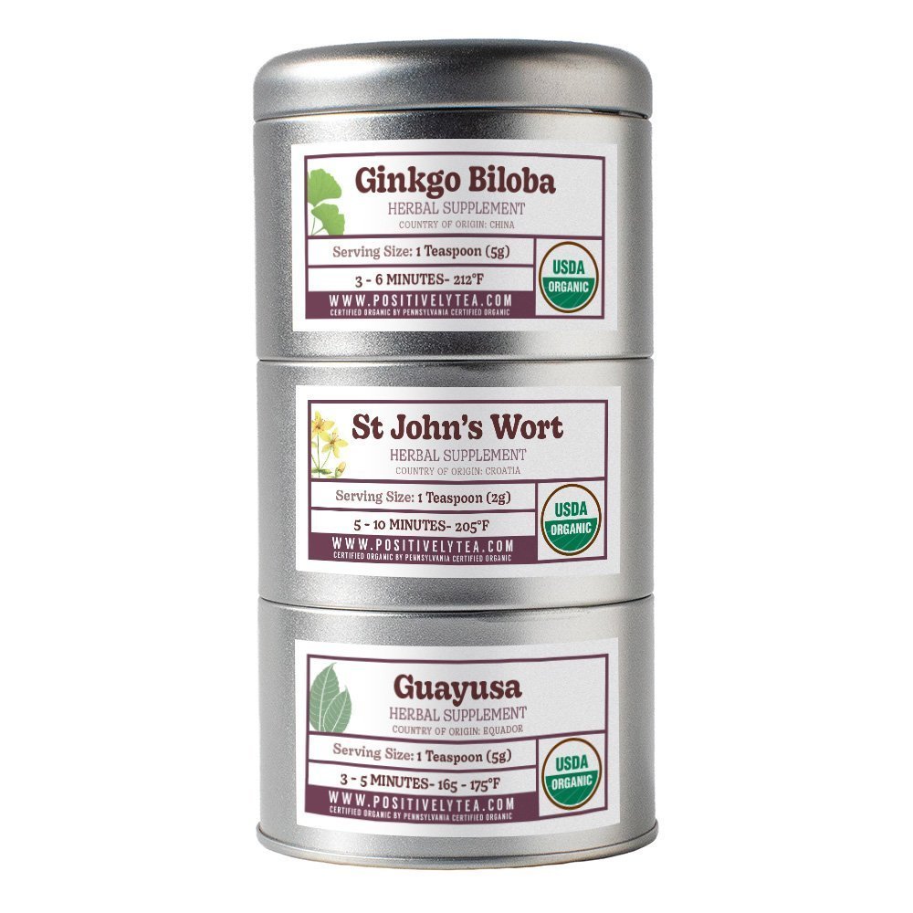 Organic Positively Botanical Tin Trio - Feeling Focused