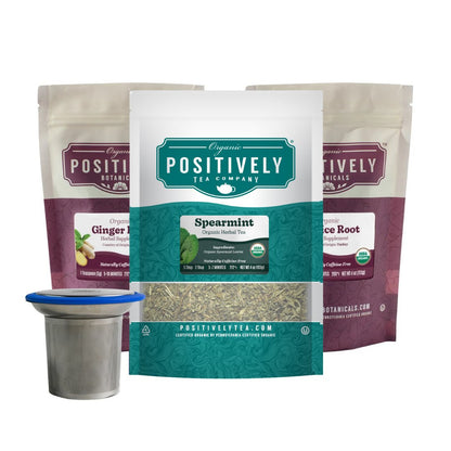 Digestive Support Bundle - Loose Leaf Tea, Botanicals & Brew Basket