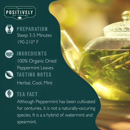 Organic Peppermint Leaf Herbal - Tea Bags