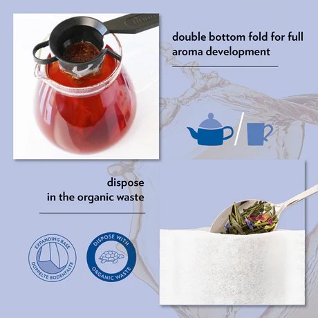 Finum® Tea Filter Bags - 100 CT Medium