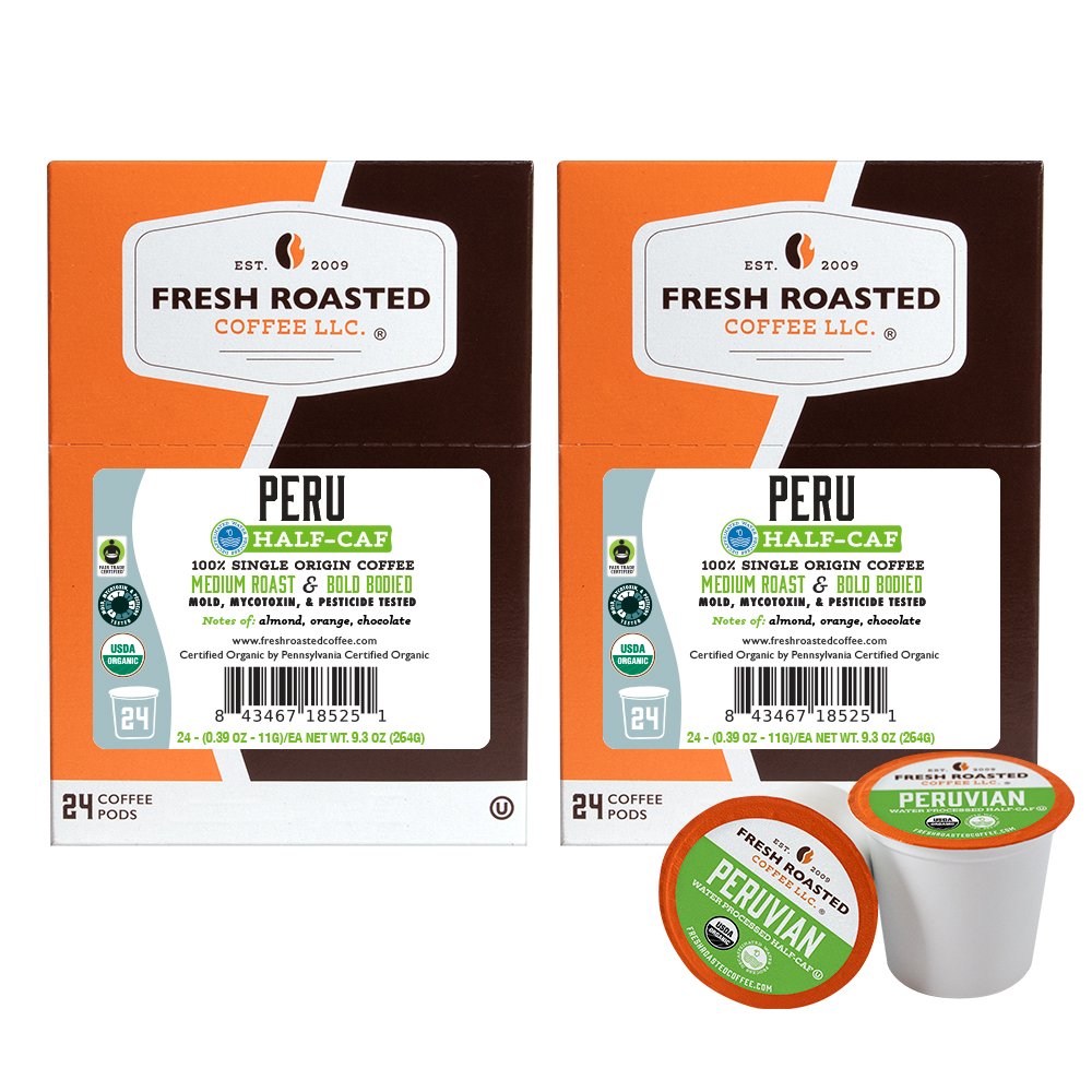 Organic Peru Water-Processed Half Caf - Classic Coffee Pods