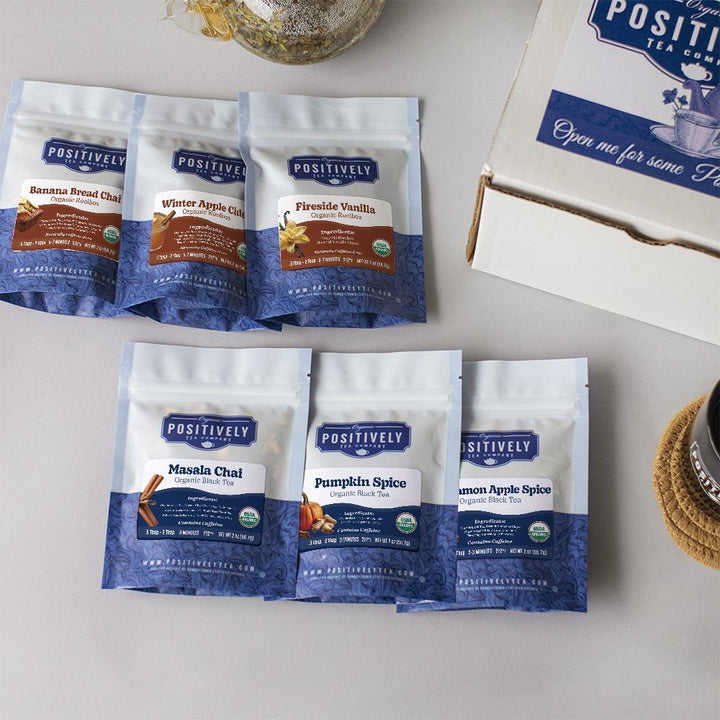Organic Positively Tea Sampler - Winter Warmers Mini-Flight