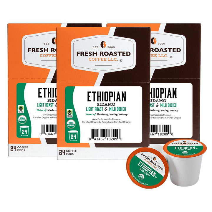 Organic Fair Trade Ethiopian Sidamo - Classic Coffee Pods