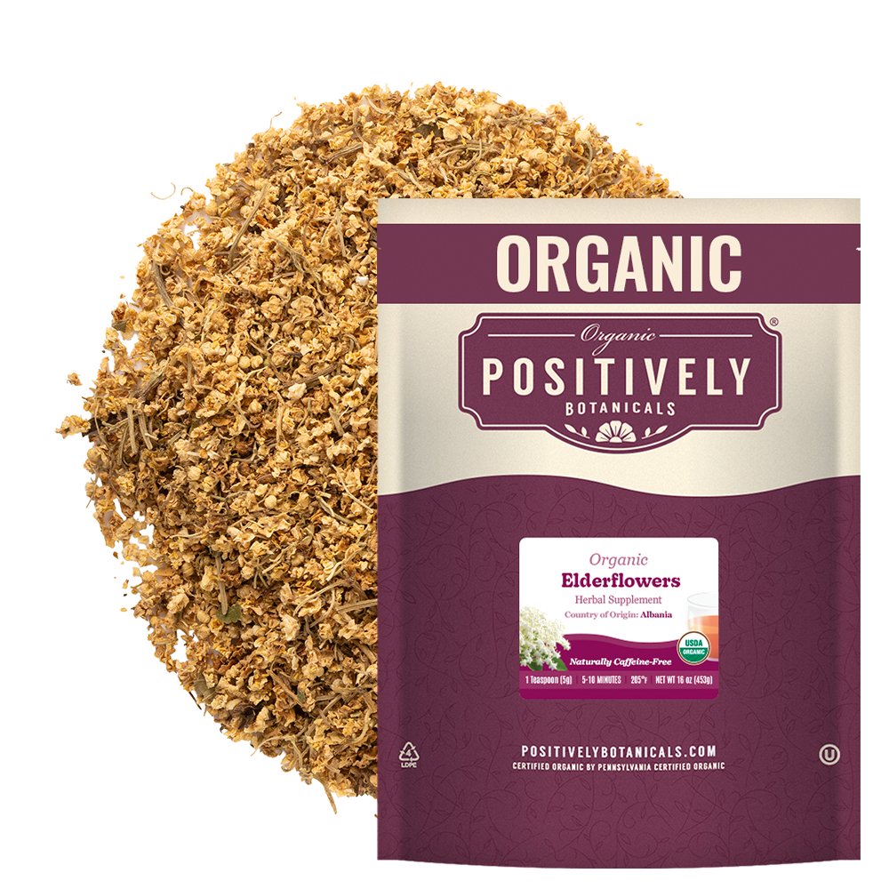 Organic Elderflowers - Loose Leaf Botanical