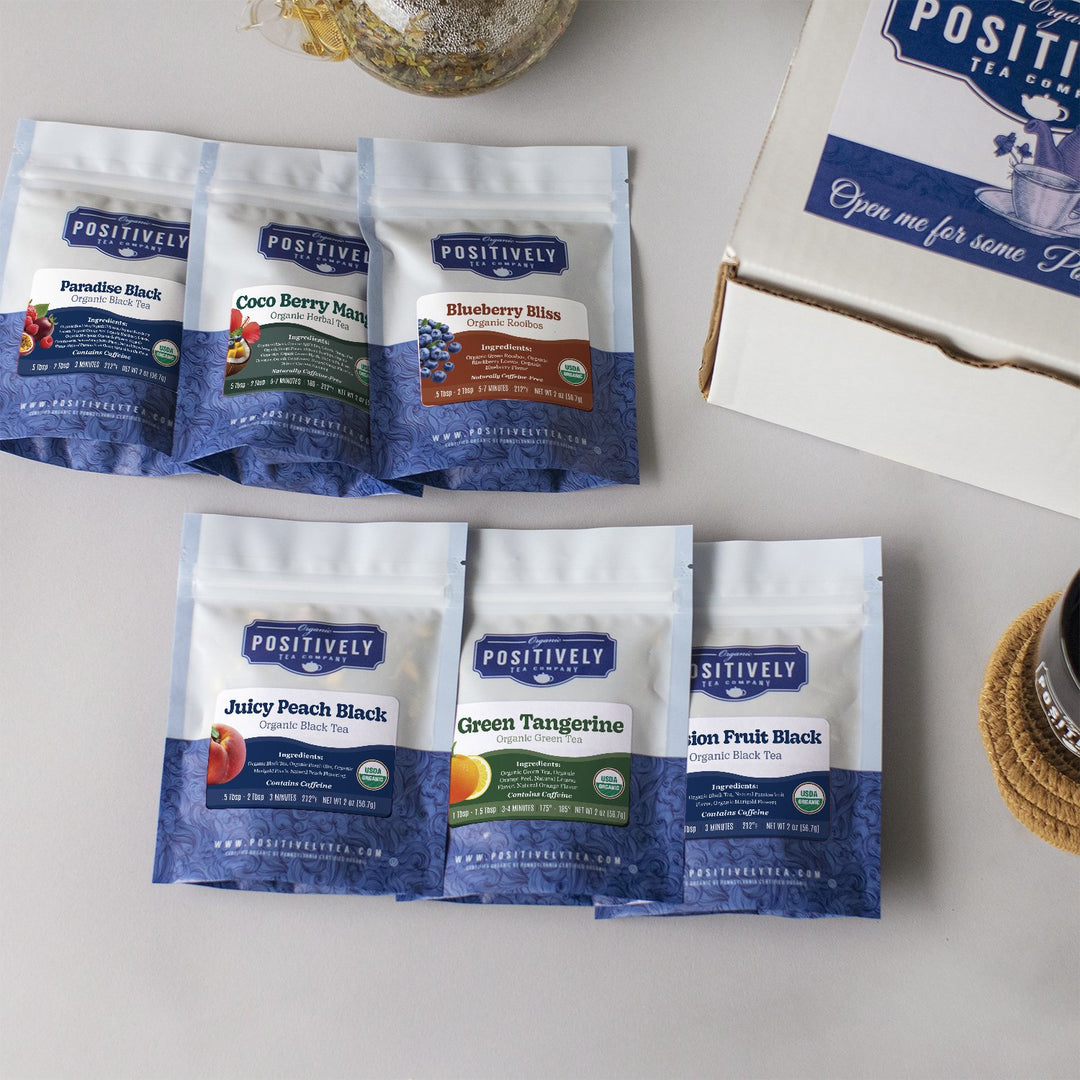 Positively Tea Sampler - Market Fresh & Fruity Mini-Flight