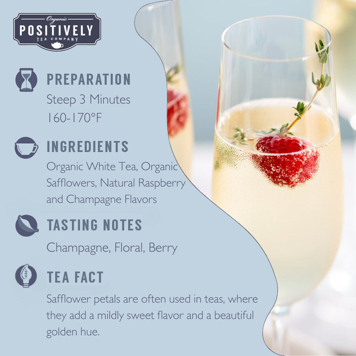 White Champagne Raspberry - Loose Leaf Tea