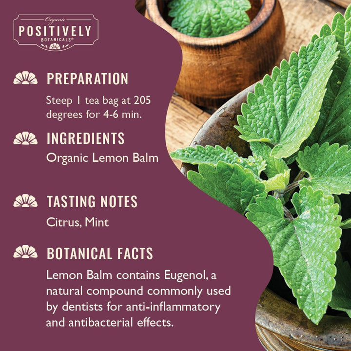 Lemon Balm - Botanical Tea Bags