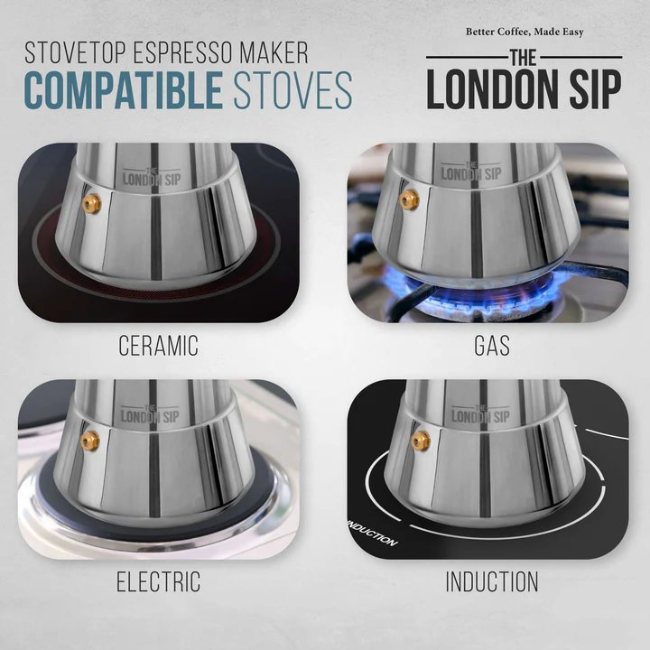 London Sip® Stovetop Espresso Maker
