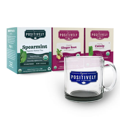 Digestive Support Tea Bag Bundle - Tea, Botanicals and Mug
