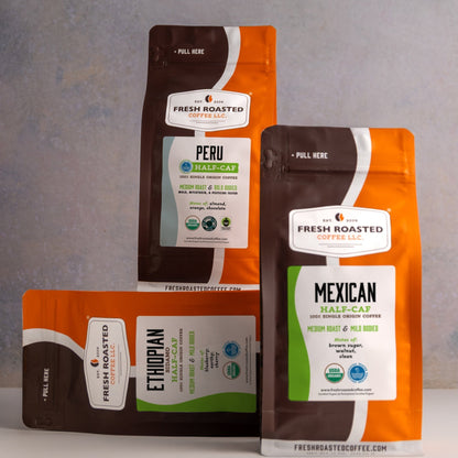 Half Caf, Full Flavor (Organic) - Roasted Coffee Bundle