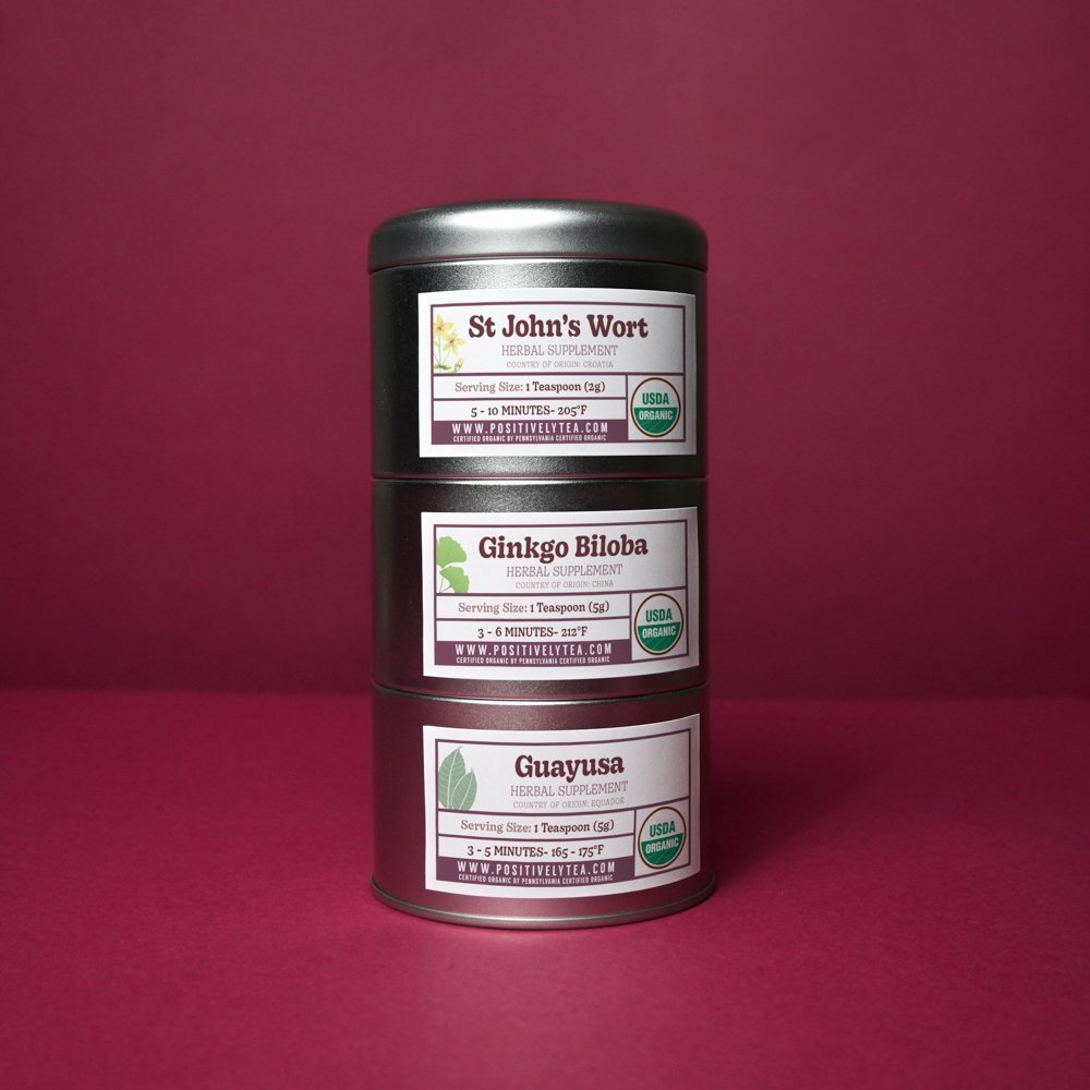 Organic Positively Botanical Tin Trio - Feeling Focused