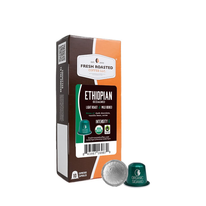 Organic Fair Trade Ethiopian Sidamo - Espresso Capsules