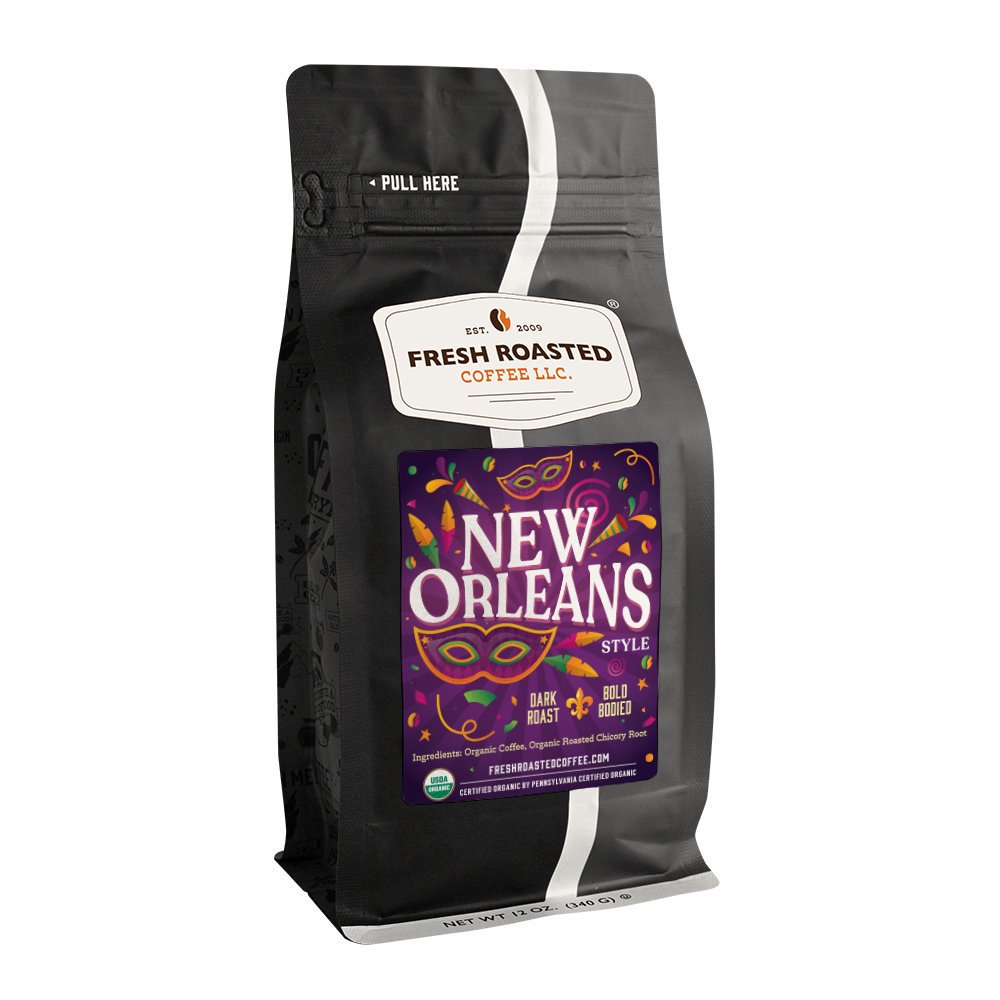 Organic New Orleans Style Artisan Blend with Chicory - Roasted Coffee