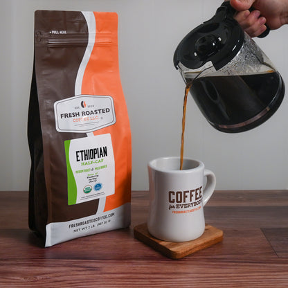 Organic Ethiopian Water-Processed Half Caf - Roasted Coffee