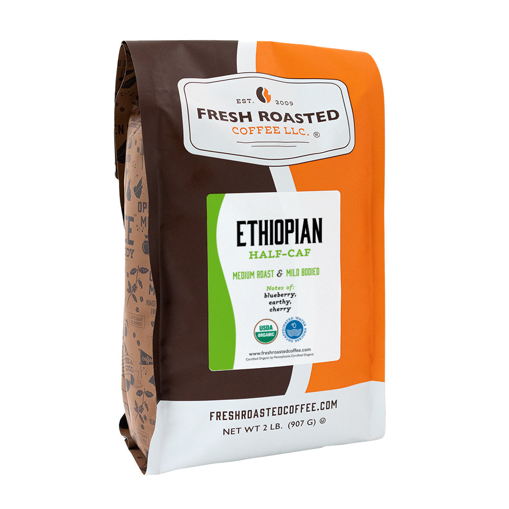 Organic Ethiopian Water-Processed Half Caf - Roasted Coffee