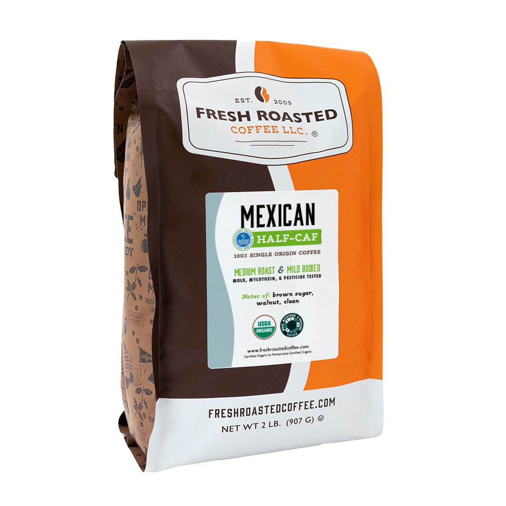 Organic Mexican Water-Processed Half Caf - Roasted Coffee