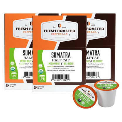 Organic Sumatra Water-Processed Half Caf - Classic Coffee Pods