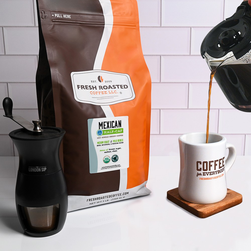 Organic Mexican Water-Processed Half Caf - Roasted Coffee
